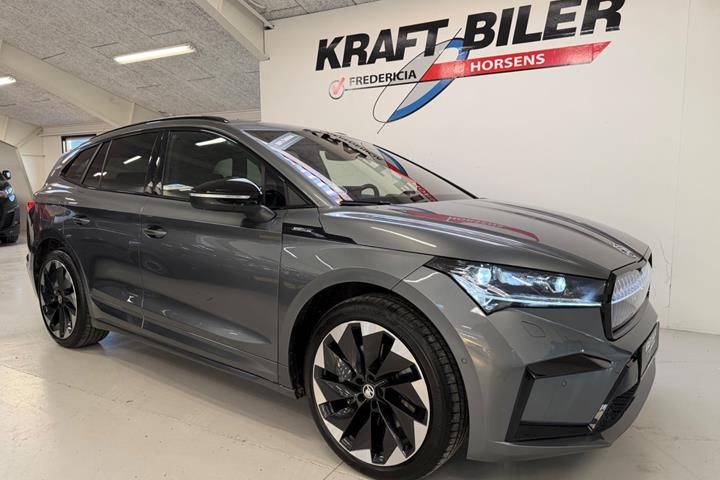 Grå Skoda Enyaq fra 2024