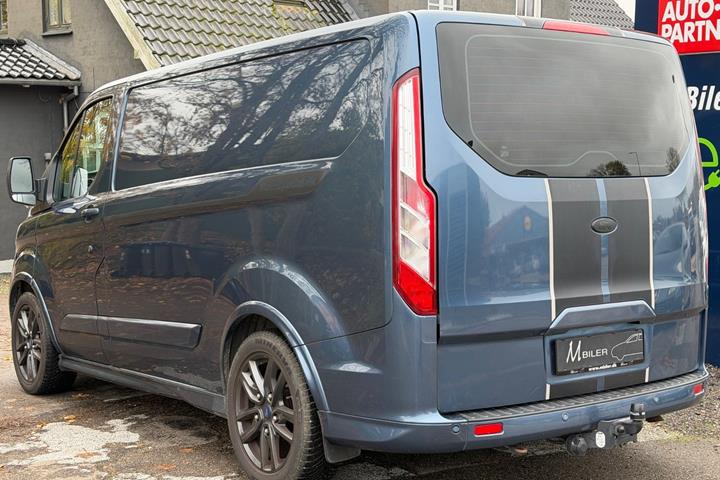 Blå Ford Transit Custom 290 L1 fra 2018