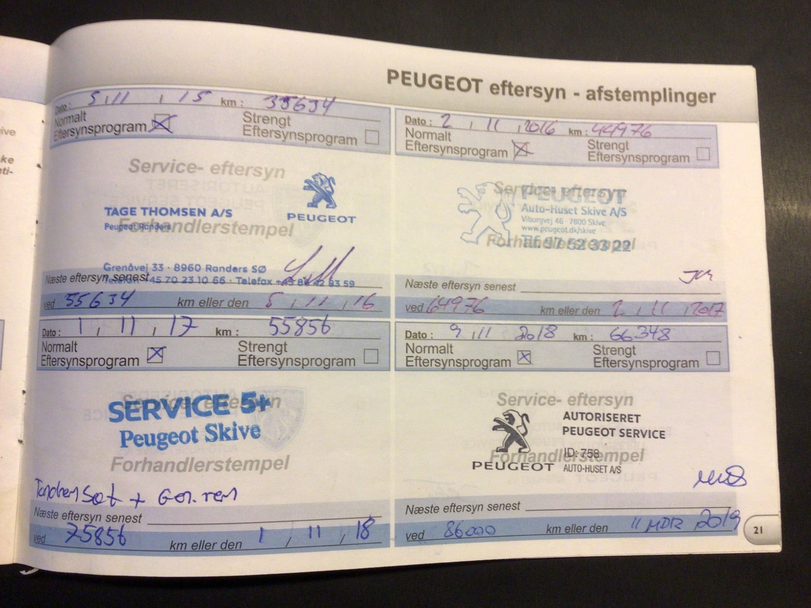 Grå Peugeot 208 fra 2012