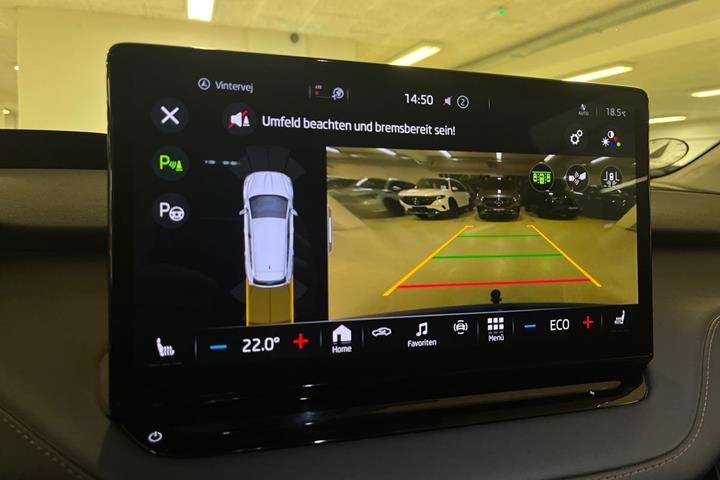 Blå Skoda Enyaq fra 2022