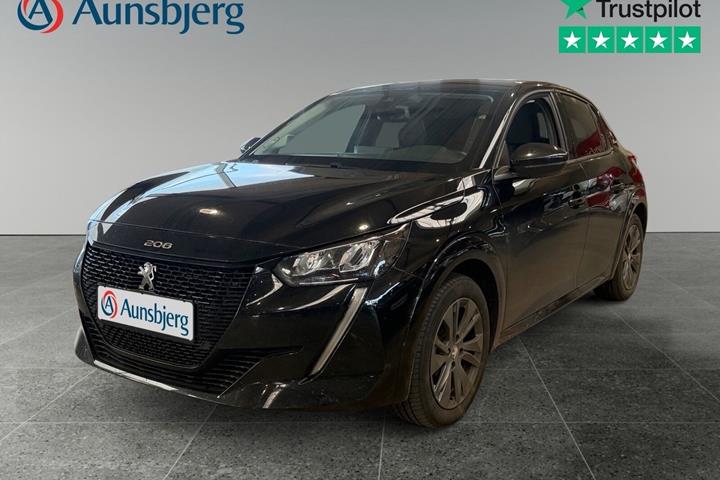 Sort Peugeot e-208 fra 2021