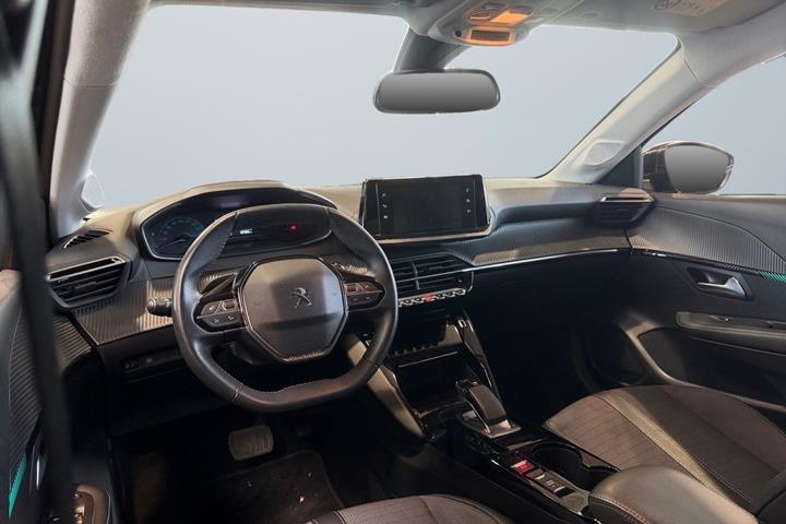 Sort Peugeot e-208 fra 2021