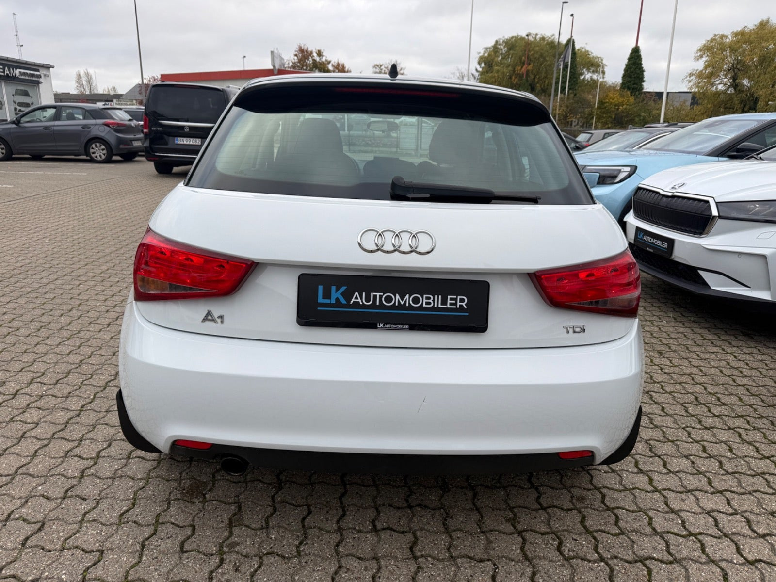Hvid Audi A1 fra 2012