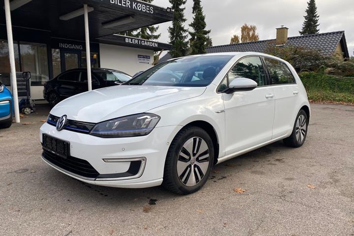 Hvid VW e-Golf VII fra 2014