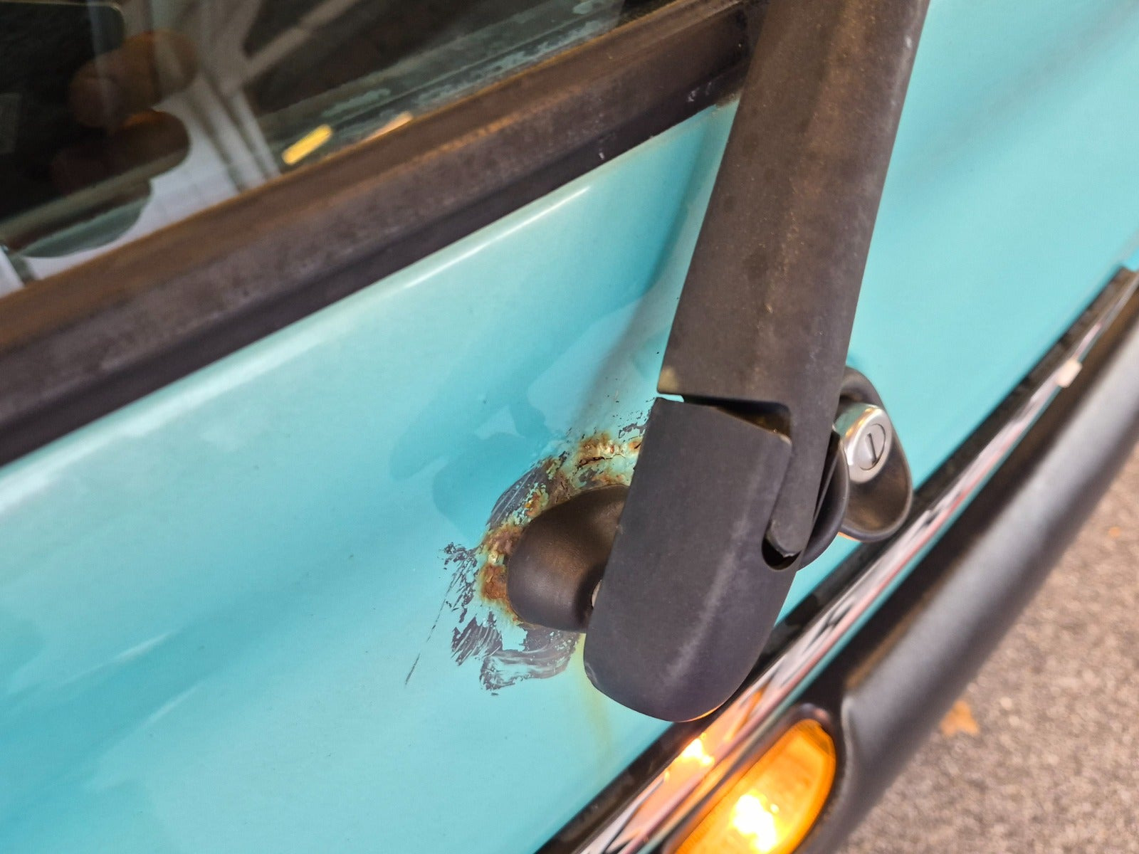 Blå Renault Twingo fra 2001
