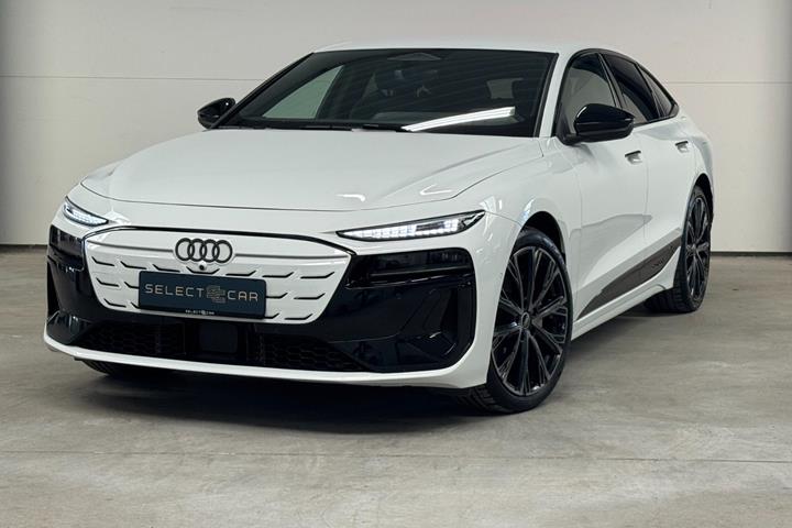Hvid Audi A6 e-tron fra 2025