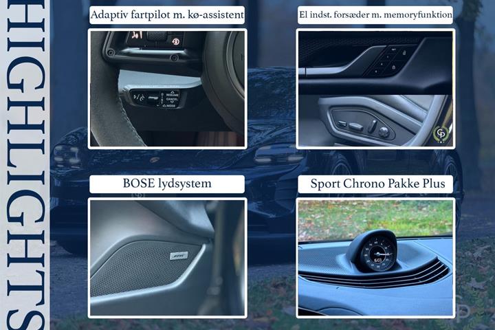 Sort Porsche Taycan fra 2022