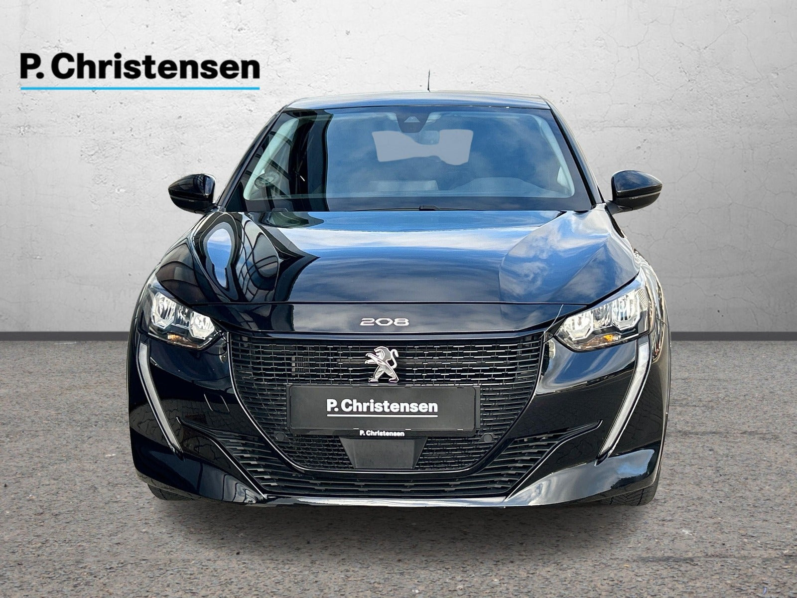 Sort Peugeot e-208 fra 2021