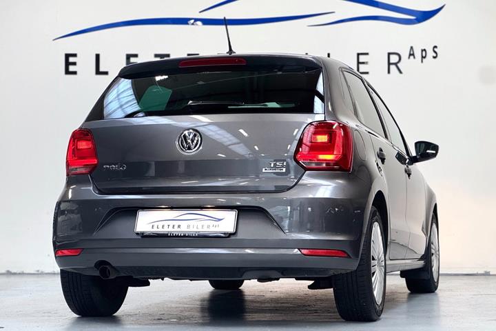 Grå VW Polo fra 2016