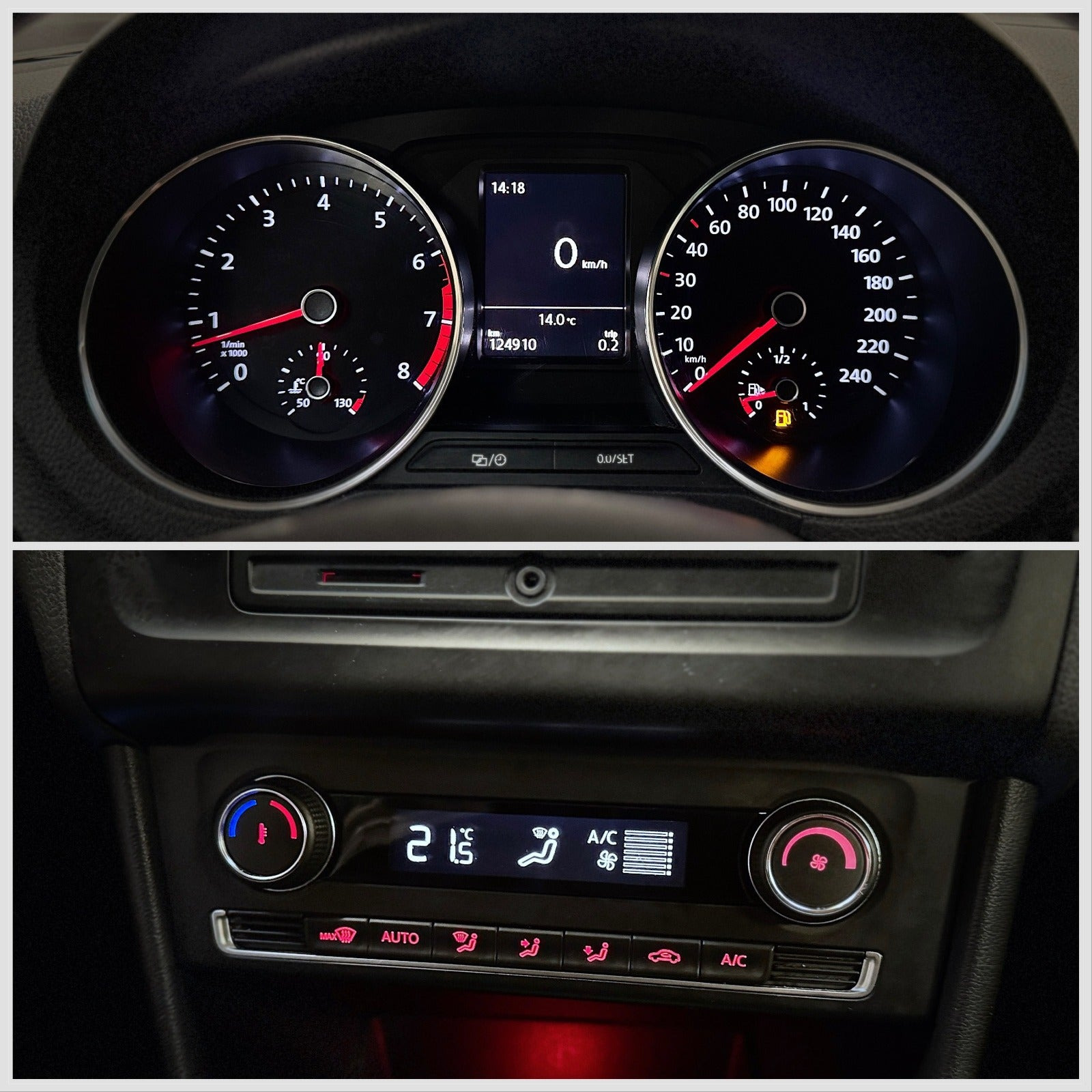 Grå VW Polo fra 2016