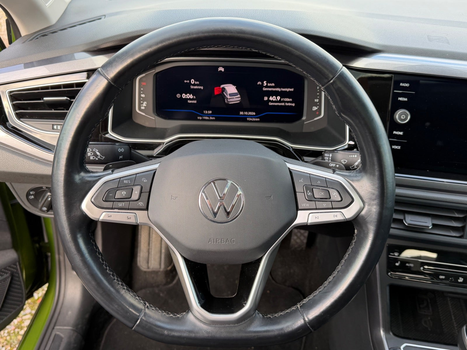 Grøn VW Taigo fra 2022