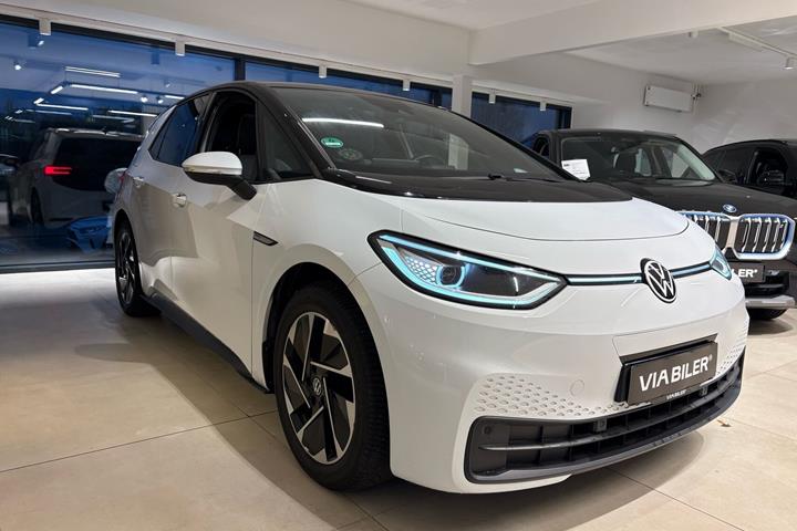 Hvid VW ID.3 fra 2020