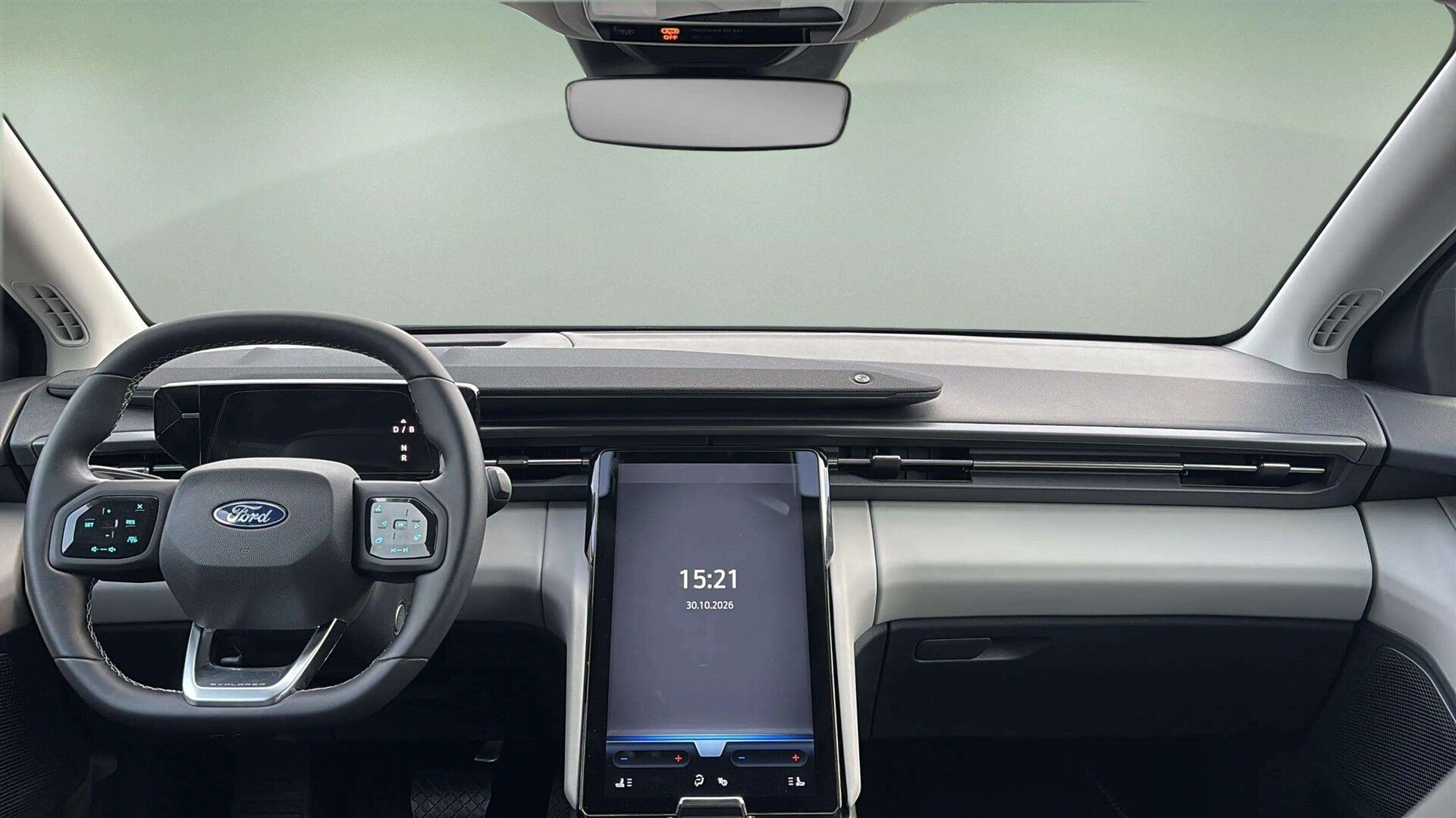 Blå Ford Explorer fra 2025