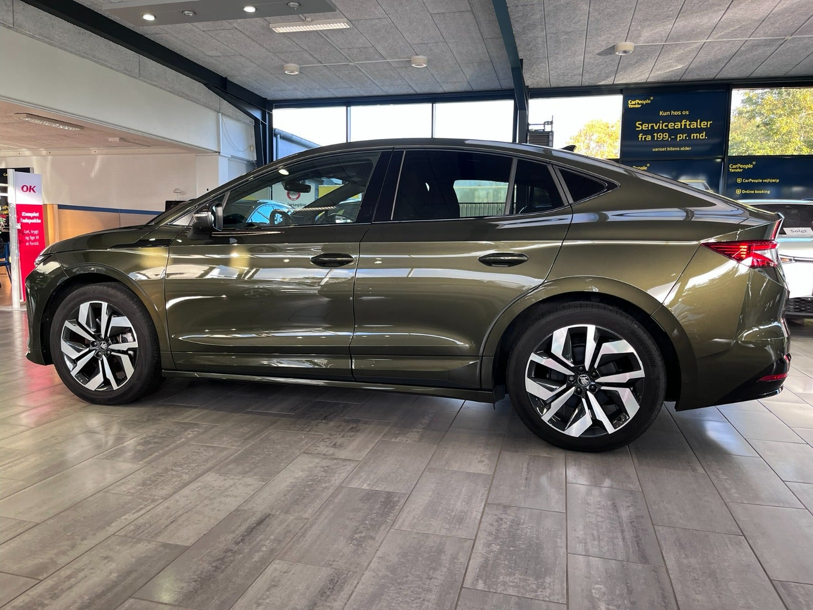 Grøn Skoda Enyaq fra 2026