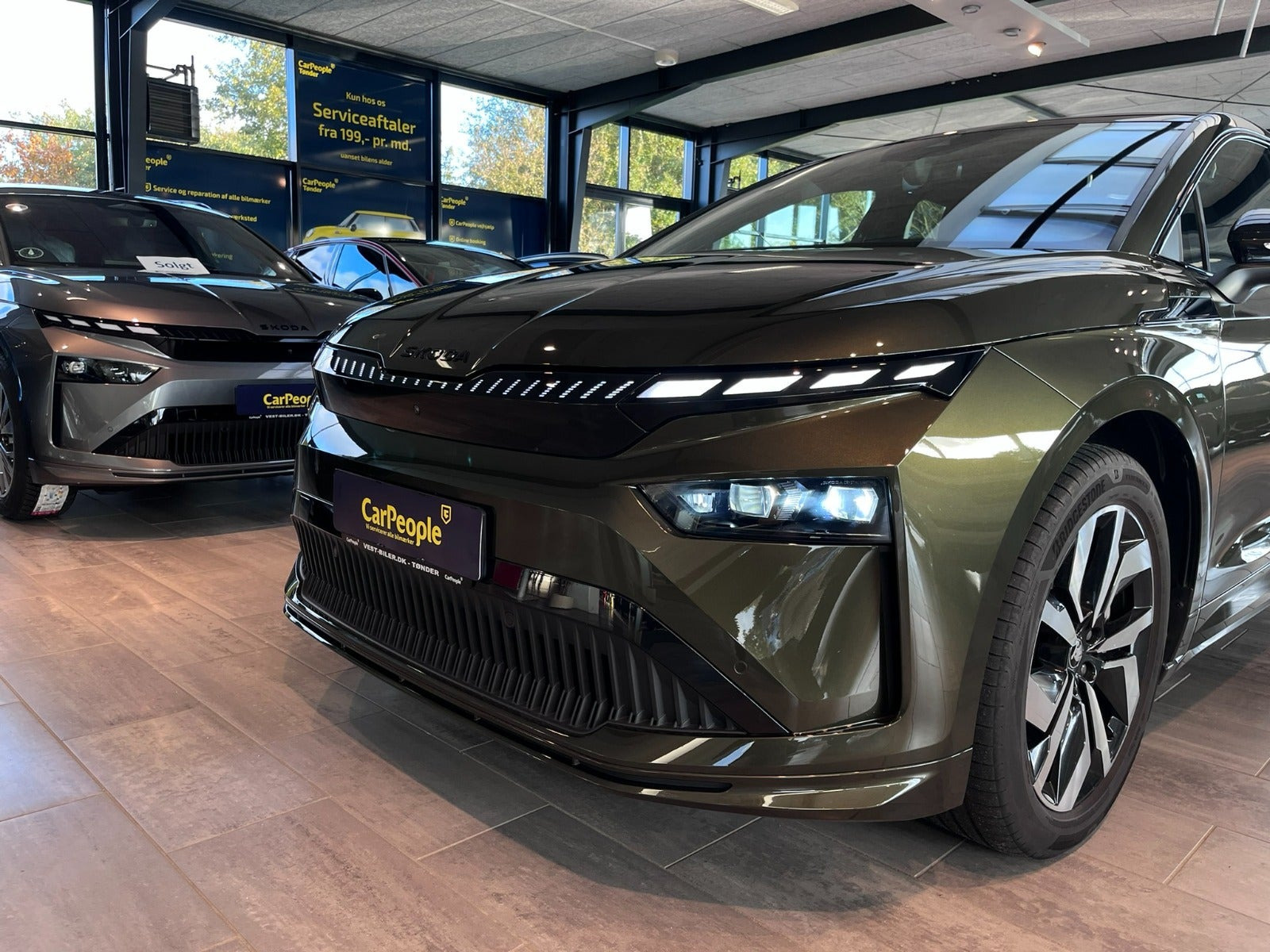 Grøn Skoda Enyaq fra 2026