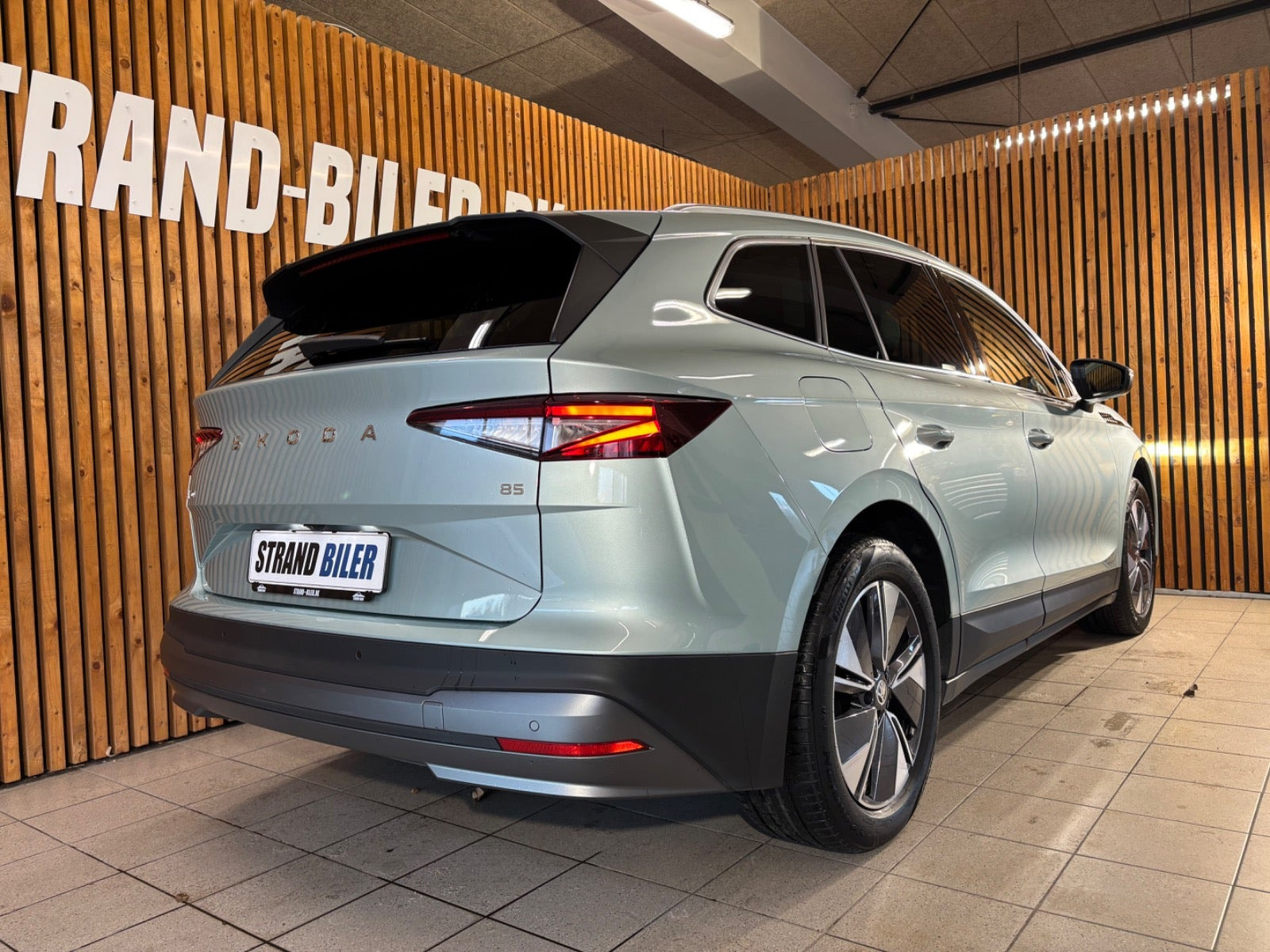 Grøn Skoda Enyaq fra 2025