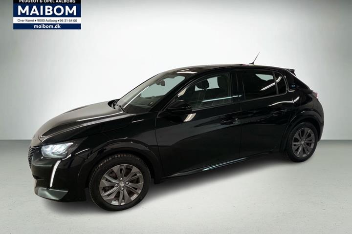 Sort Peugeot e-208 fra 2021