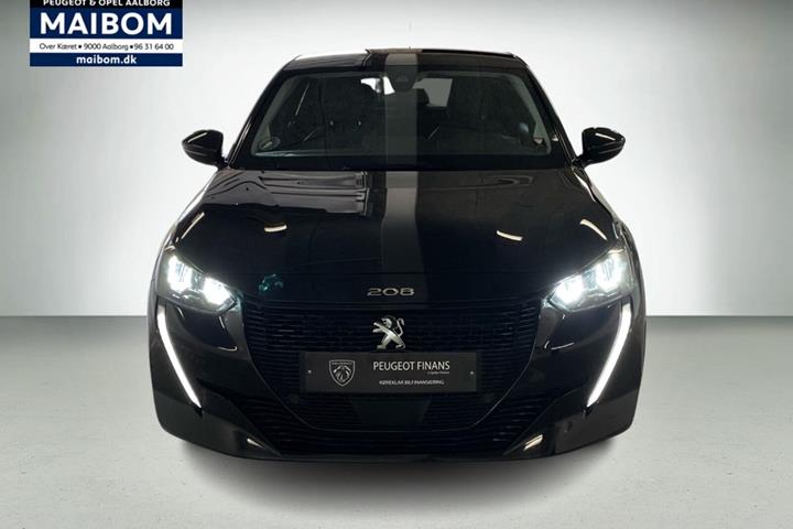 Sort Peugeot e-208 fra 2021