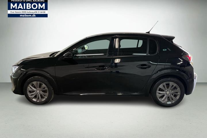Sort Peugeot e-208 fra 2021