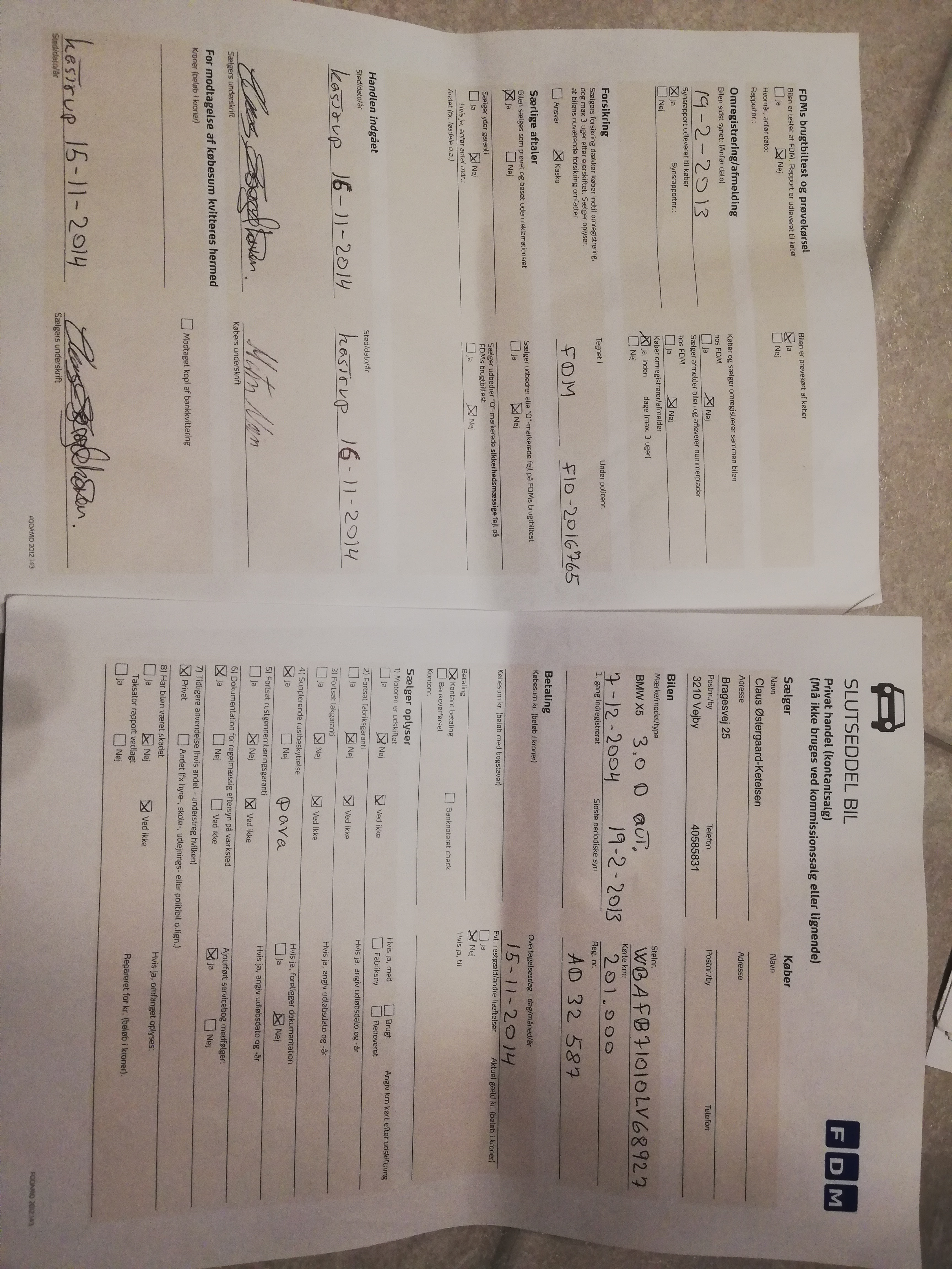 Sort BMW X5 fra 2004