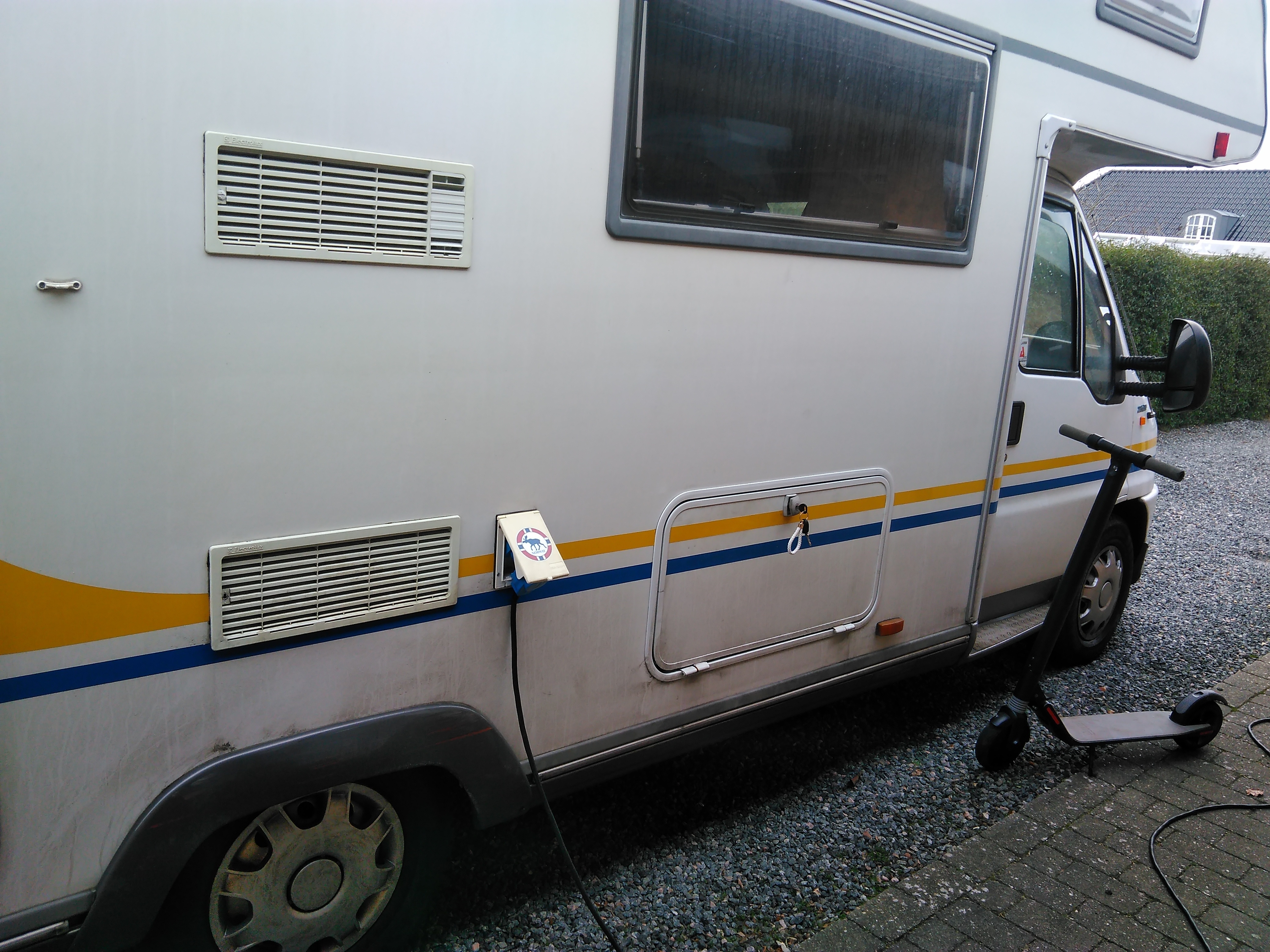 Hvid Fiat Ducato fra 1999