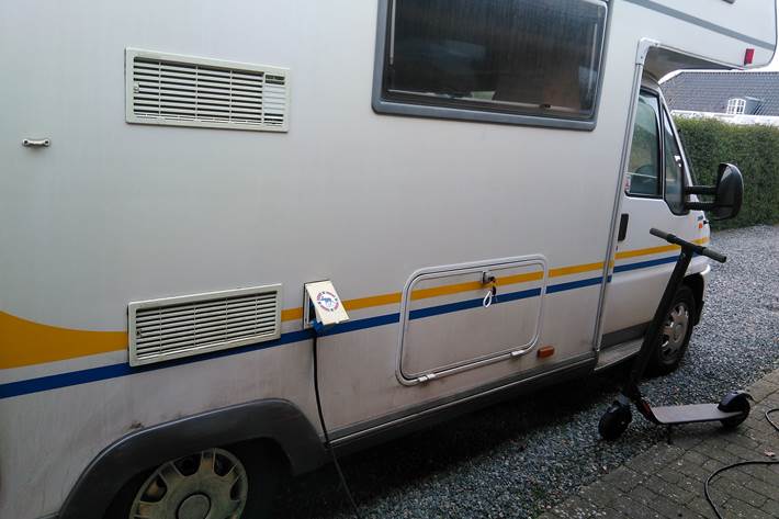 Hvid Fiat Ducato fra 1999