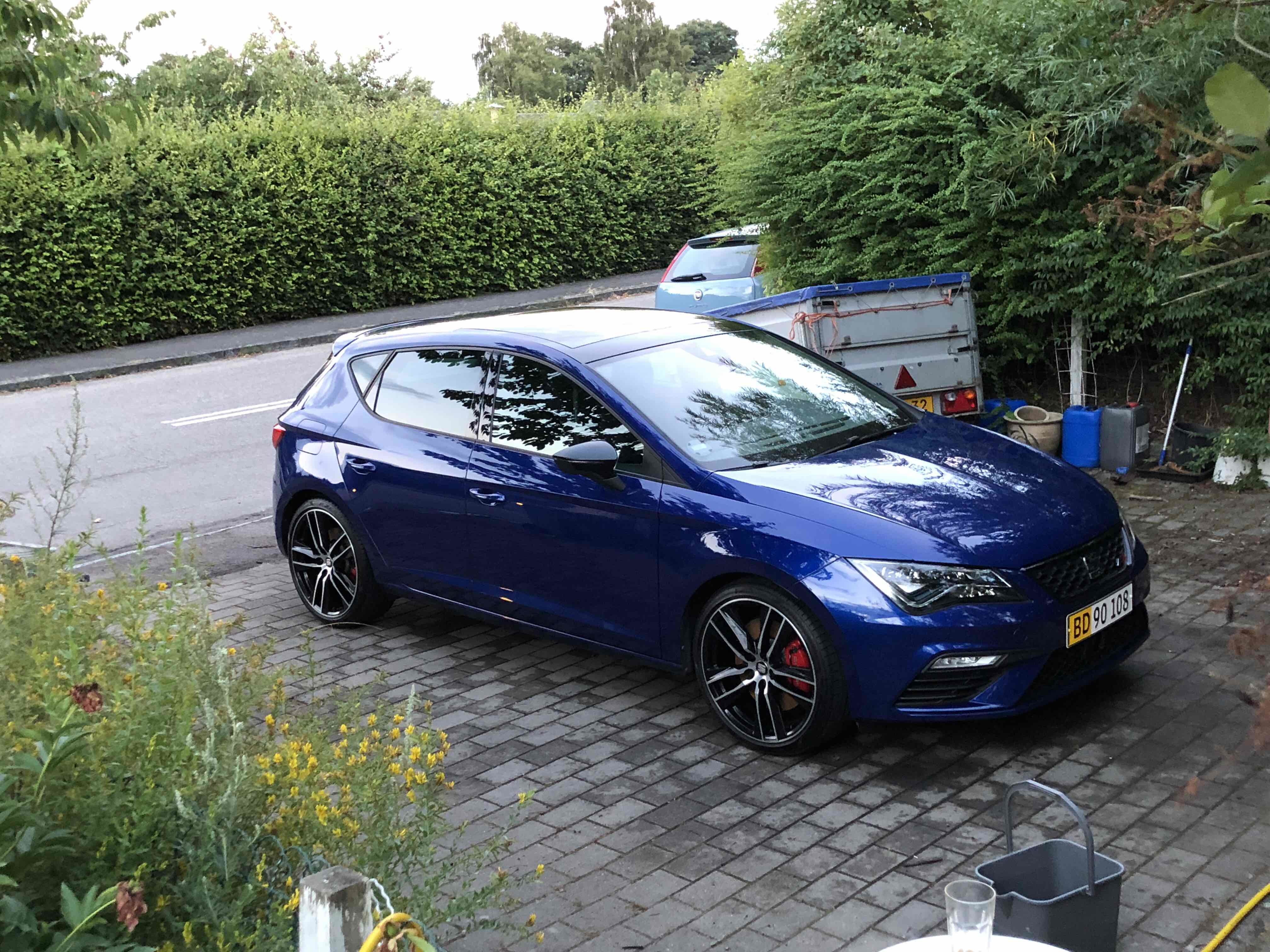 Blå Seat Leon fra 2017