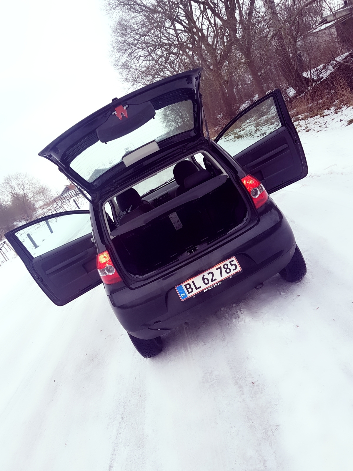 Sort VW Fox fra 2007
