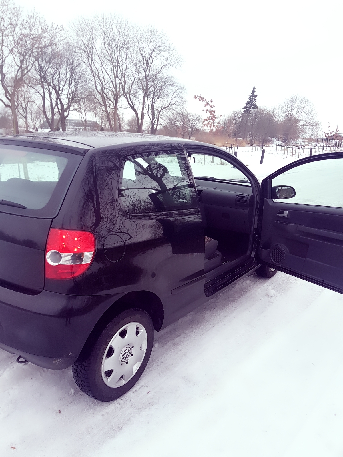 Sort VW Fox fra 2007