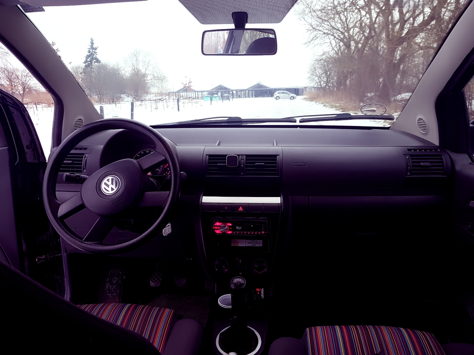 Sort VW Fox fra 2007