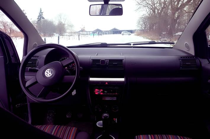 Sort VW Fox fra 2007