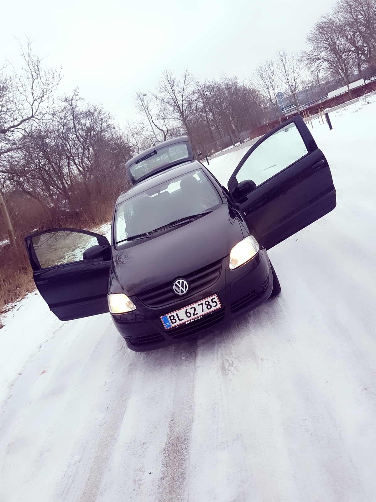 Sort VW Fox fra 2007