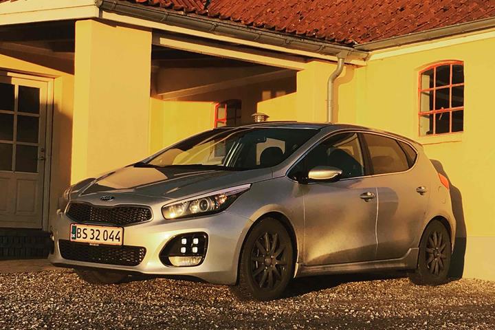 Grå Kia Ceed fra 2017