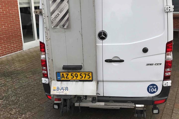 Hvid Mercedes Sprinter 316 fra 2016