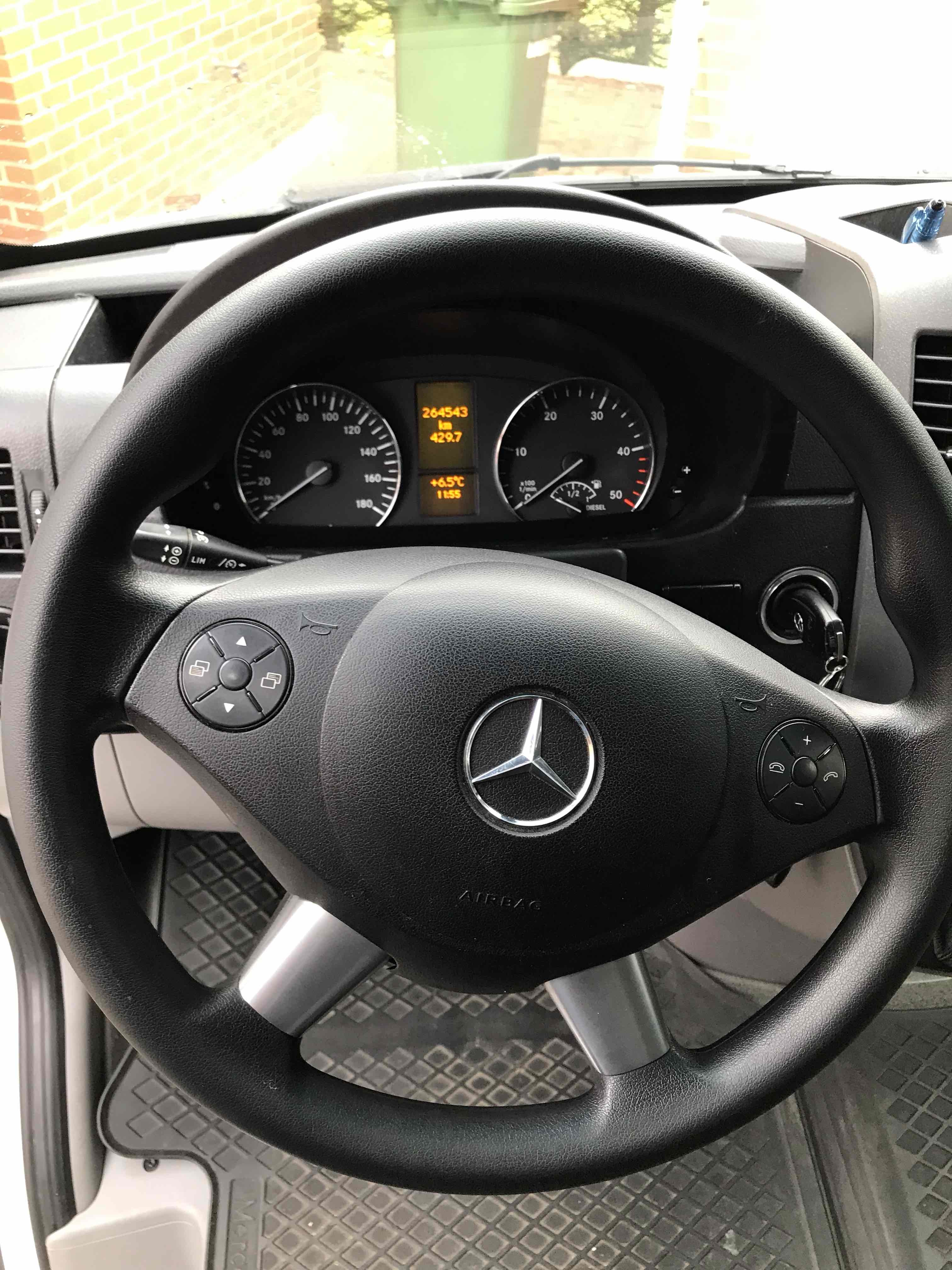 Hvid Mercedes Sprinter 316 fra 2016