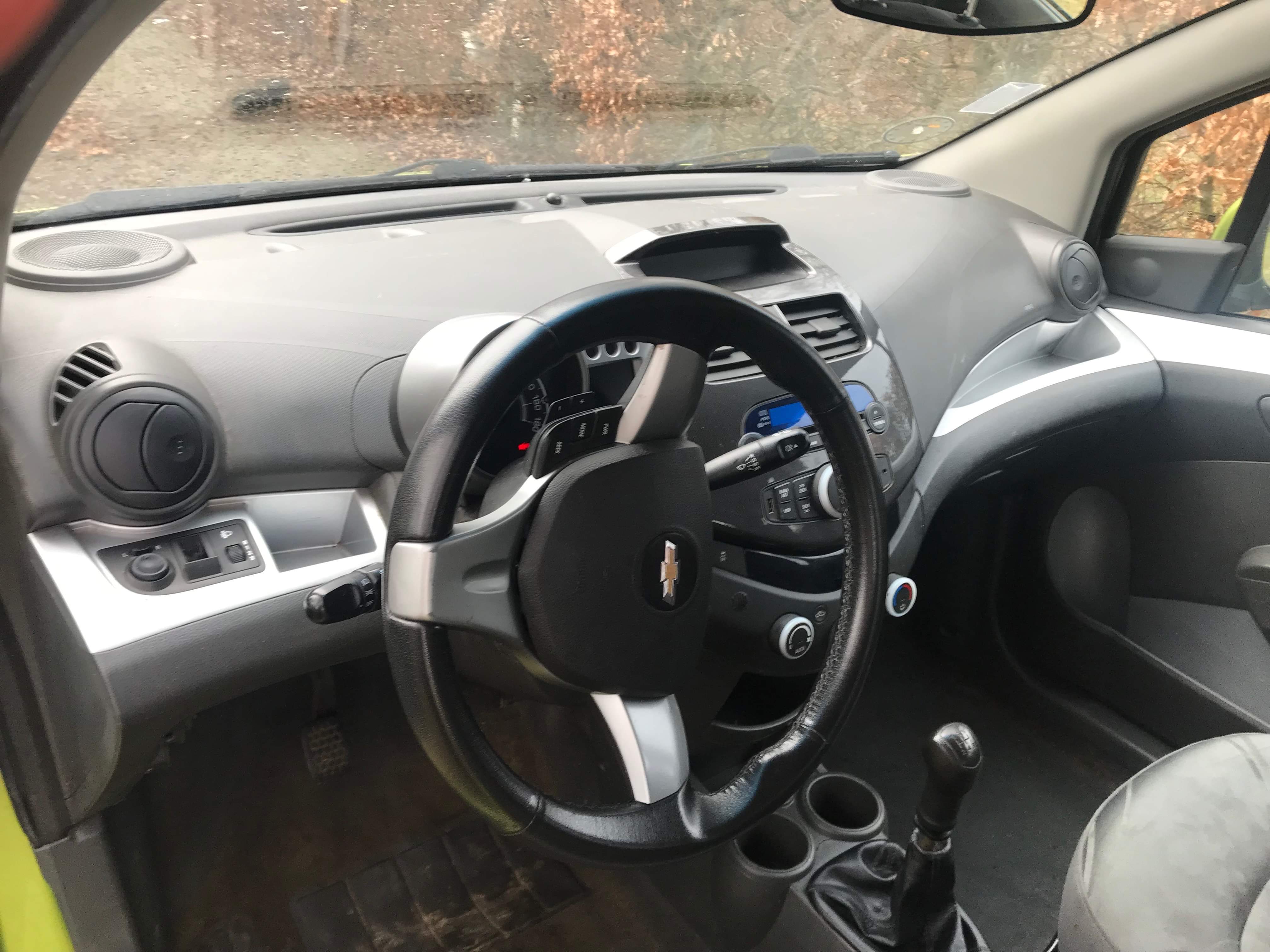 Grøn Chevrolet Spark fra 2011