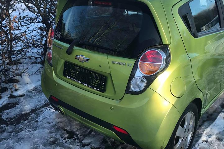 Grøn Chevrolet Spark fra 2011