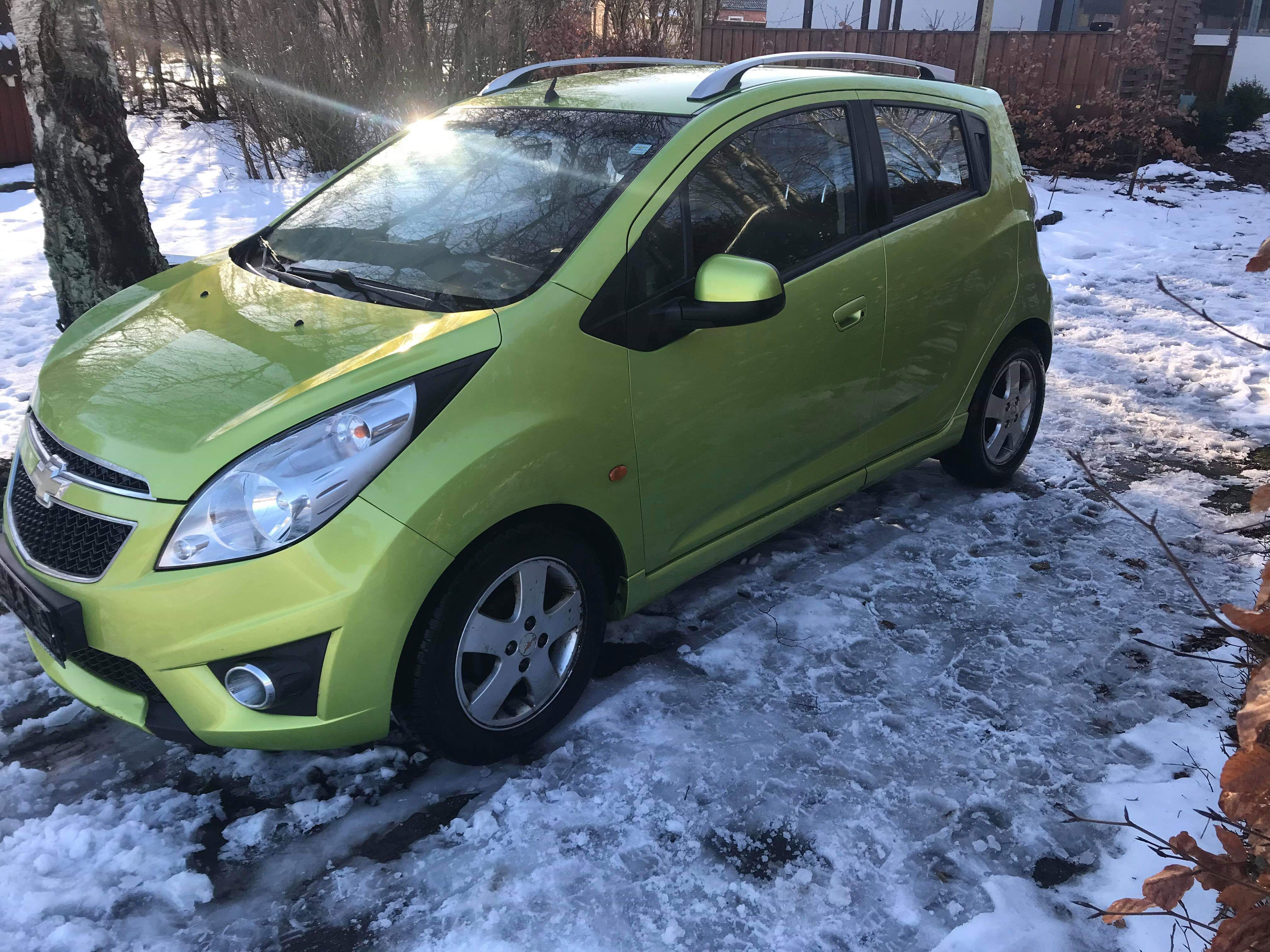 Grøn Chevrolet Spark fra 2011