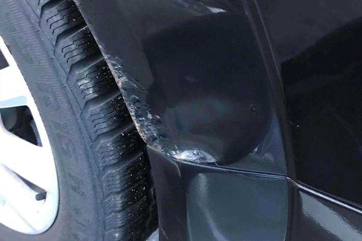 Sort Opel Astra fra 2006