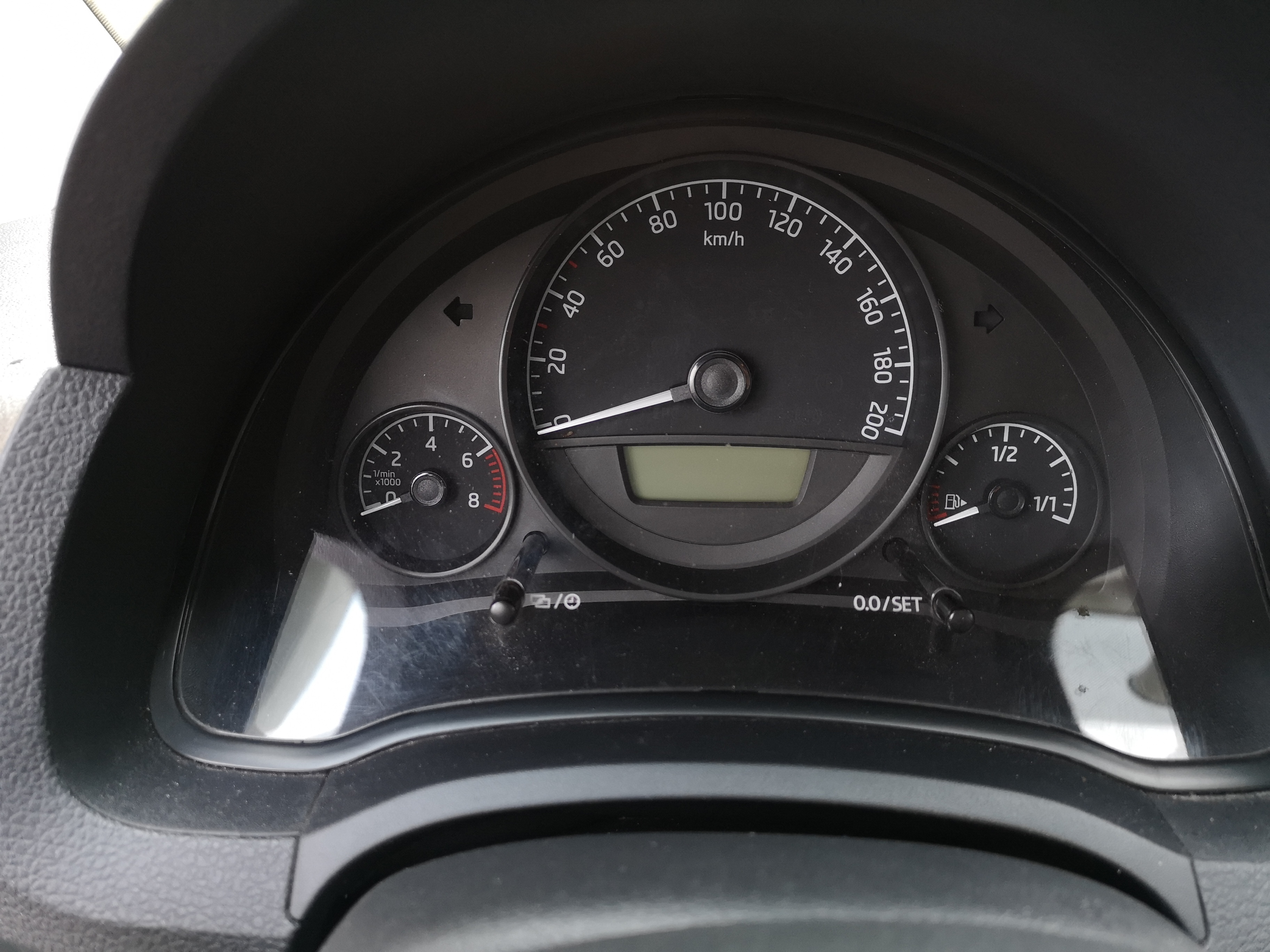 Rød Skoda Citigo fra 2013