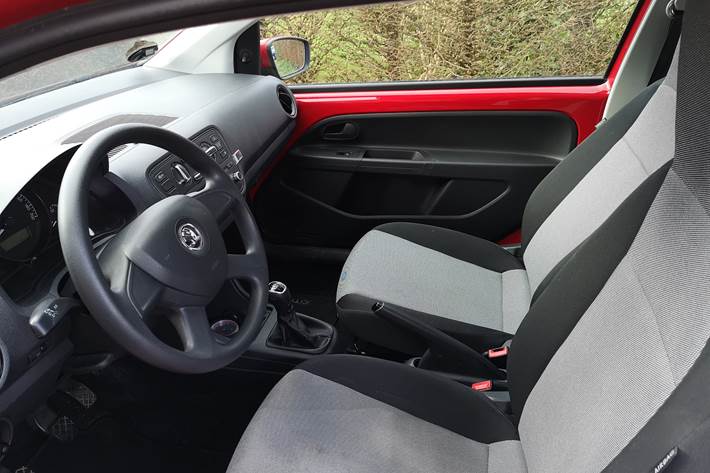 Rød Skoda Citigo fra 2013