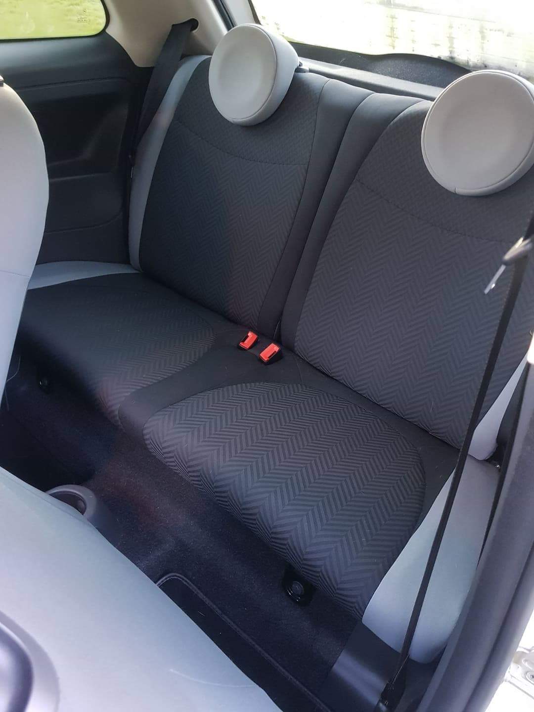 Hvid Fiat 500 fra 2016