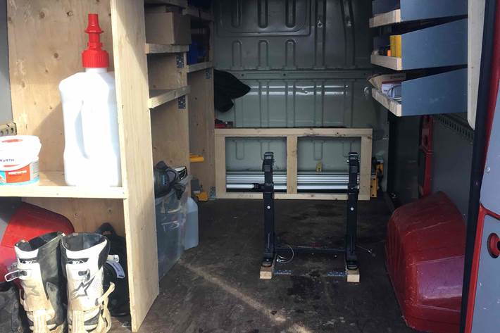Rød Fiat Ducato fra 2011