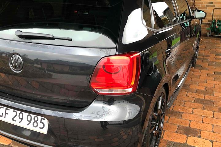 Sort VW Polo fra 2012