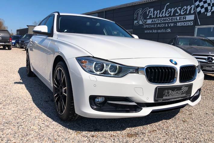 Hvid BMW 316d fra 2015