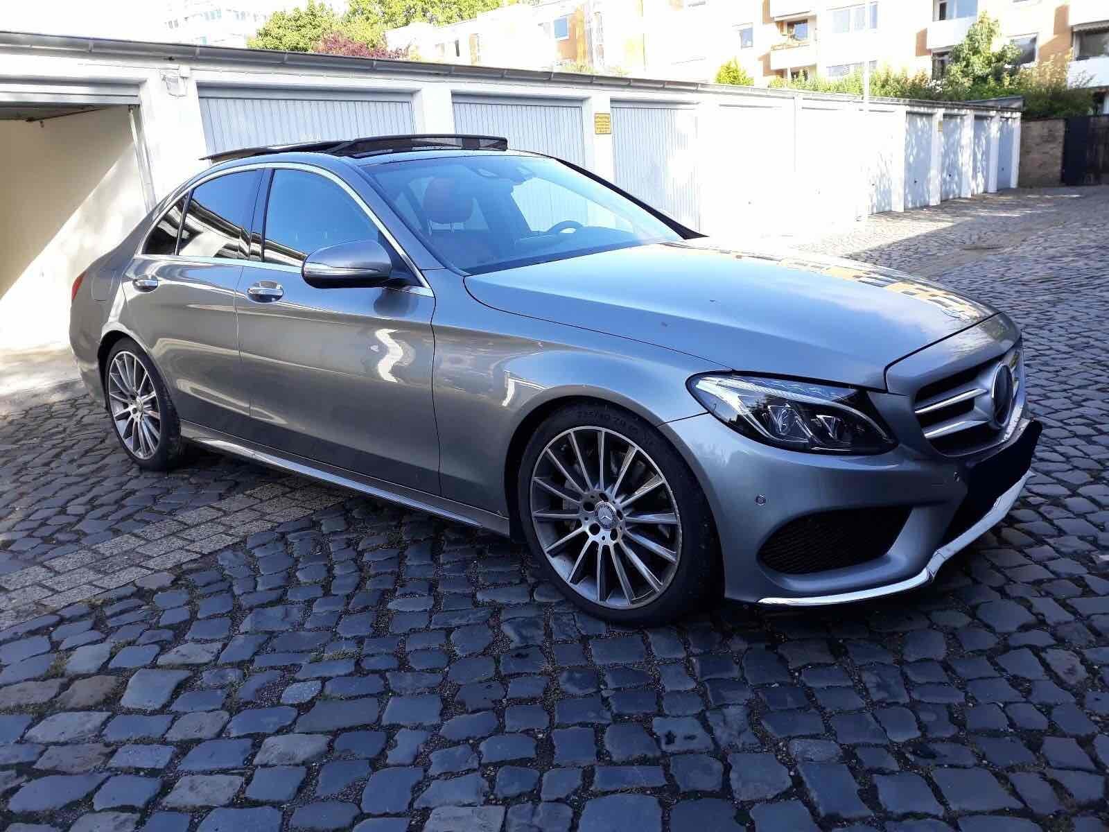 Grå Mercedes C220 d fra 2015