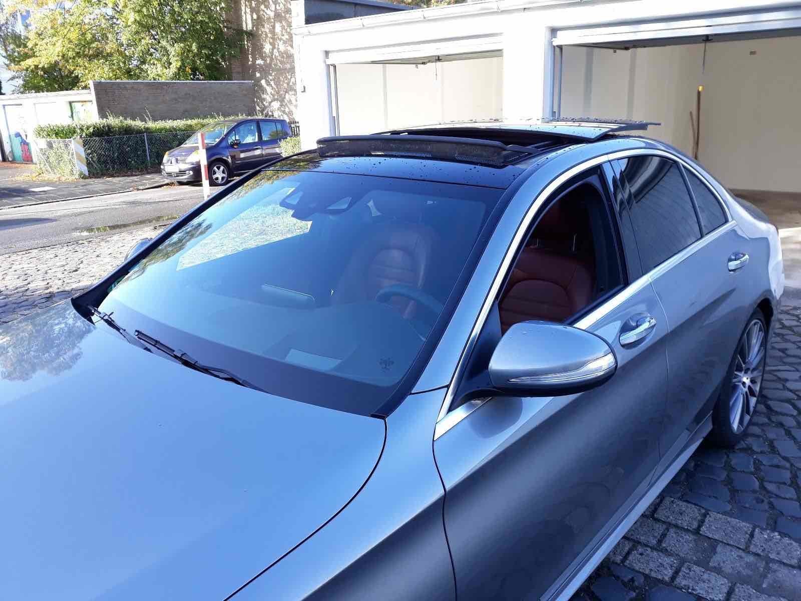 Grå Mercedes C220 d fra 2015