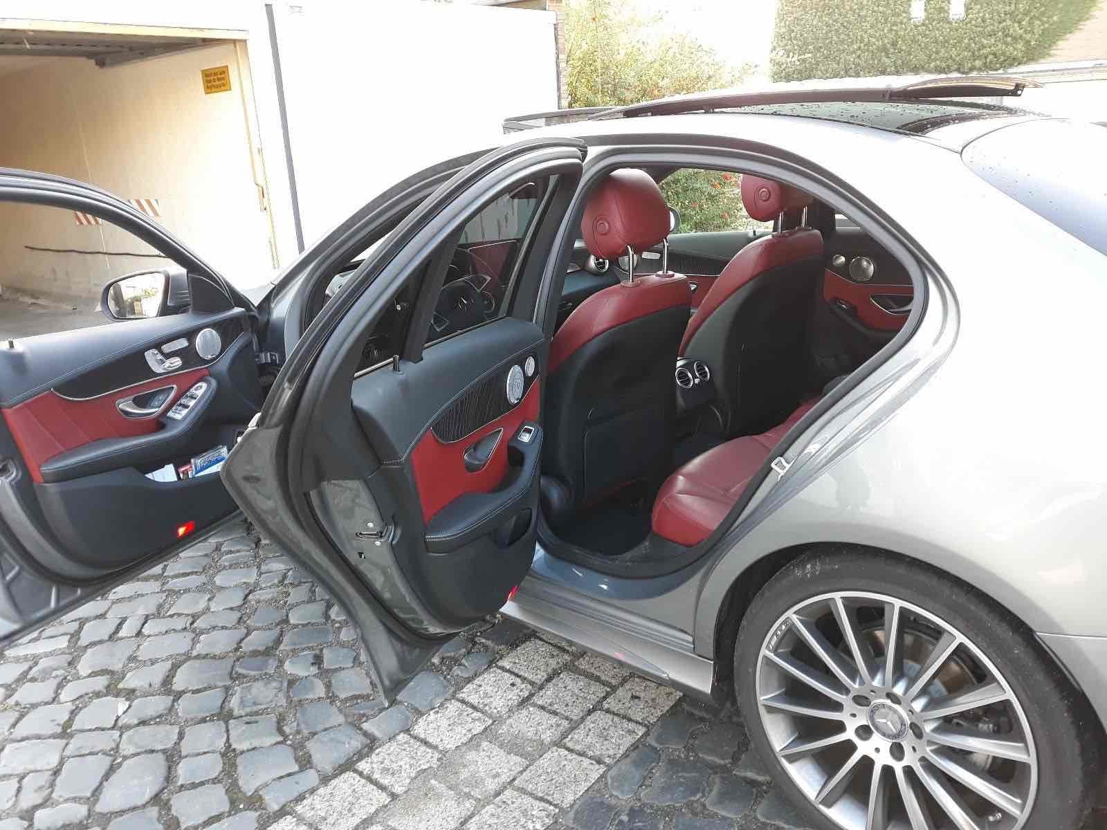 Grå Mercedes C220 d fra 2015