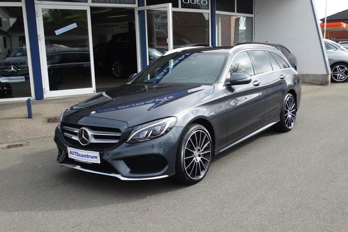 Grå Mercedes C250 fra 2015