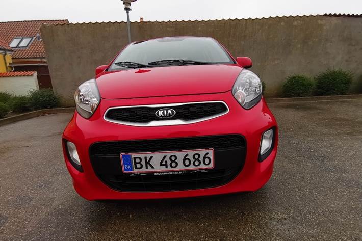 Rød Kia Picanto fra 2017